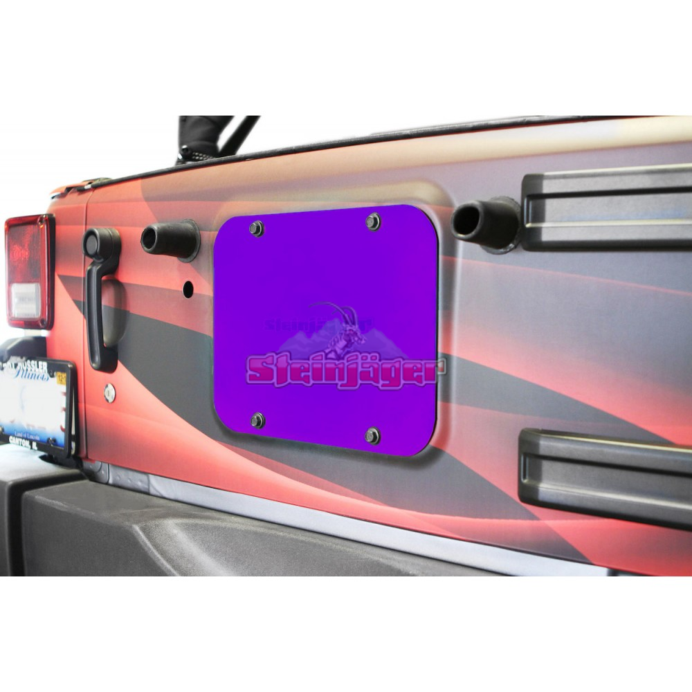 Spare Tire Carrier Delete Plate Sinbad Purple for Wrangler JK 2007-2018