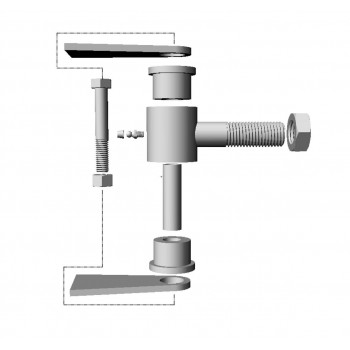 7/8-14 RH Poly Bushing and Structural Tab Kit