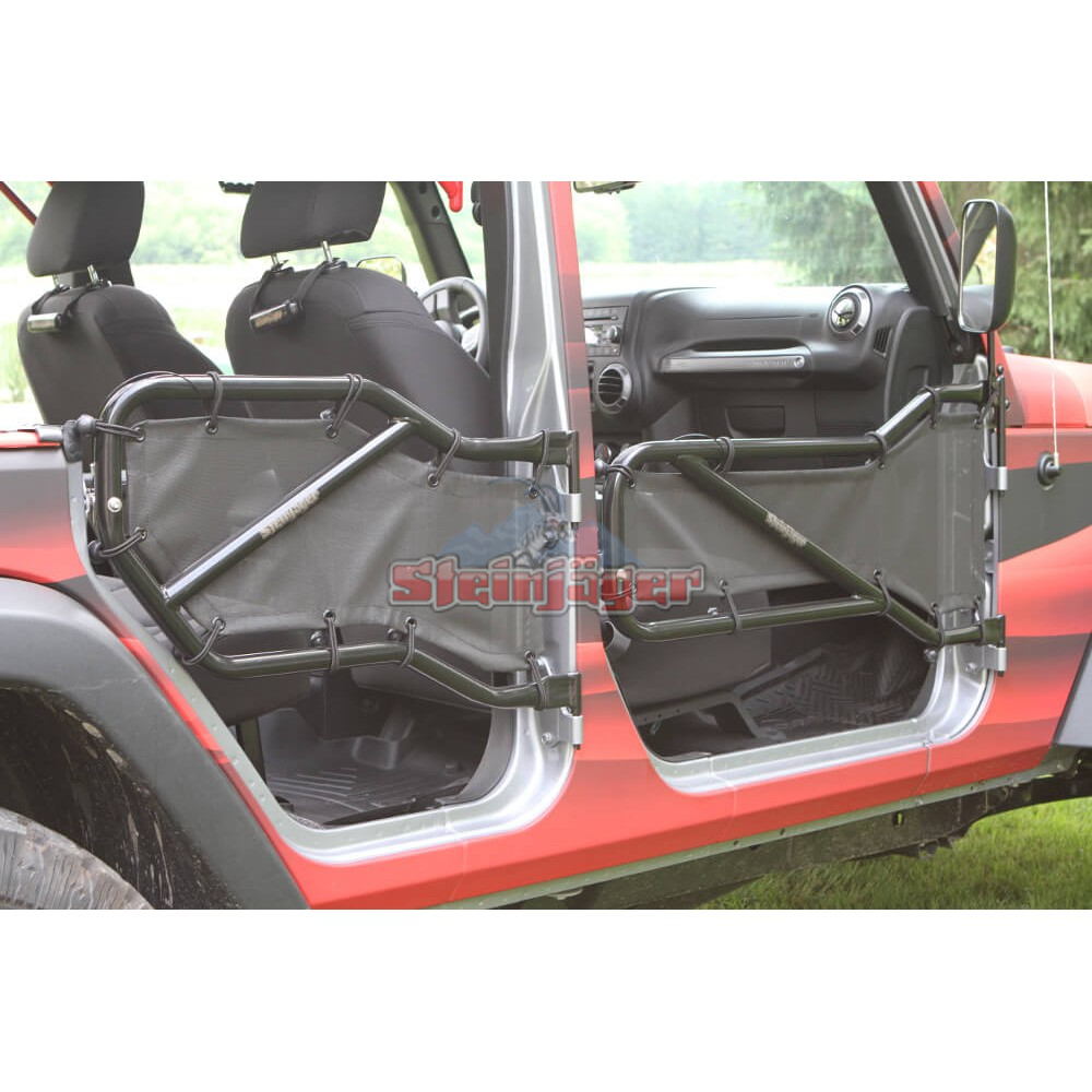 Jeep Wrangler Jk Doors Tubular 2007 2018 Black 4 Steinjager