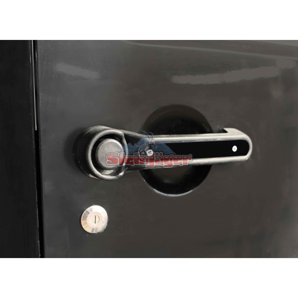 Door Accessories Handle Accents 4 Doors Plus Tailgate Black for Wrangler JK  2007-2018