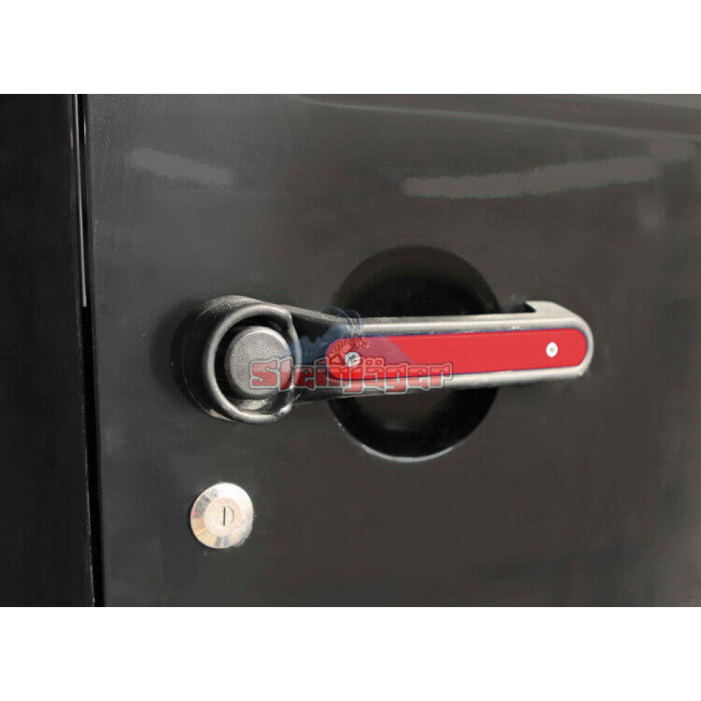 Door Accessories Handle Accents 4 Doors Plus Tailgate Red Baron for Wrangler  JK 2007-2018