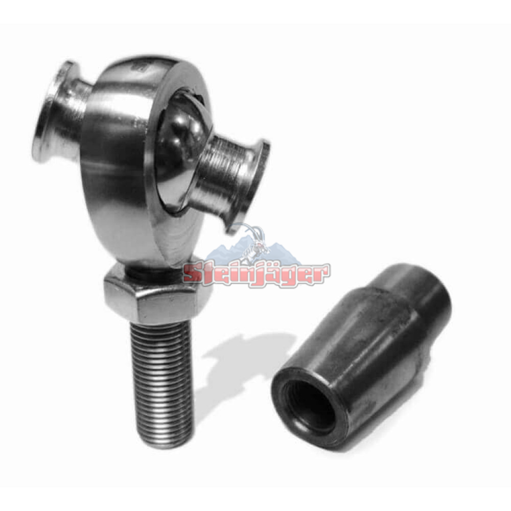 RH 3/8"-24 BORE .376" QUALITY MALE HEIM JOINT LINKAGE ROD END BALL STEERING
