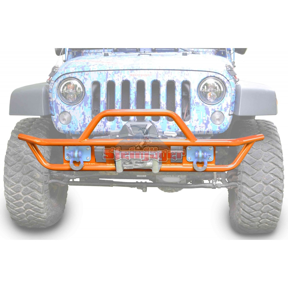 Steinjager Jeep Wrangler JK Bumpers 20072018 Bumper, Front, Tube Fluorescent Orange
