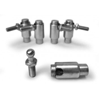 Quick Disconnect Plated Steel Cable Ball Joints