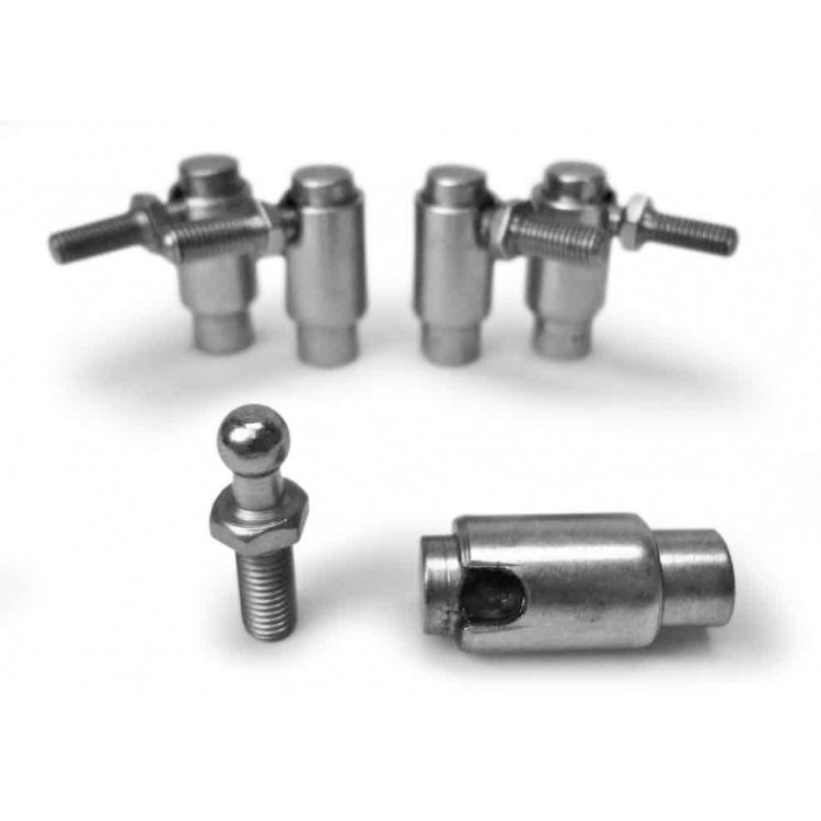 Cable Ball Joints Quick Disconnect Plated Steel