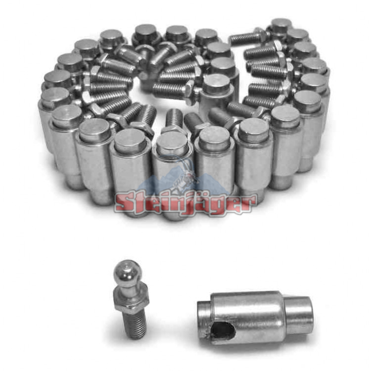 Cable Ball Joints Quick Disconnect Plated Steel