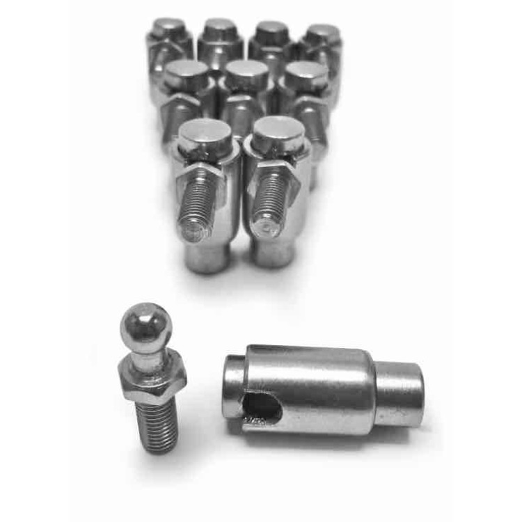 Cable Ball Joints Quick Disconnect Plated Steel